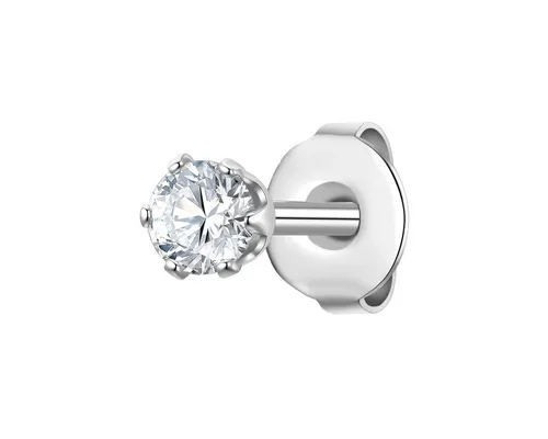 True Rebels Herren Ohrstecker aus Edelstahl mit Zirkonia - Kopfhörer: Stilvolle Ohrstecker aus 100% Edelstahl, verziert mit funkelndem Zirkonia für einen eleganten Look.