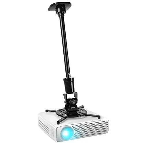 Duronic PB02XL Beamer Halterung - Halterung für Projektoren, drehbar und schwenkbar mit 360° Rotation, ideal für Heimkino und Präsentationen, Traglast bis zu 10 kg.