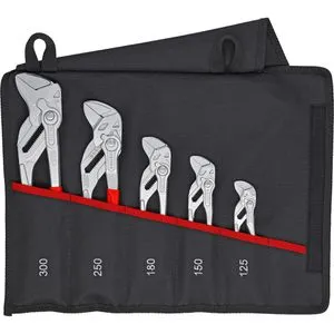 Knipex 00 19 55 S4 Werkstatt Zangen-Set - strapazierfähige Rolltasche mit Klettverschluss, ideal für Profis und Heimwerker