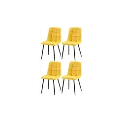 CLP 4er Set Esszimmerstühle Antibes in gelb von CLP