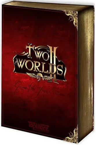 Two Worlds 2 - Velvet Game of the Year Edition - RPG-Spiel für Xbox 360 mit packender Story, handgearbeiteter Samtbox und exklusivem Ingame-Item. Erlebe Abenteuer in einer offenen Fantasywelt mit spannenden Quests und Multiplayer-Modus.