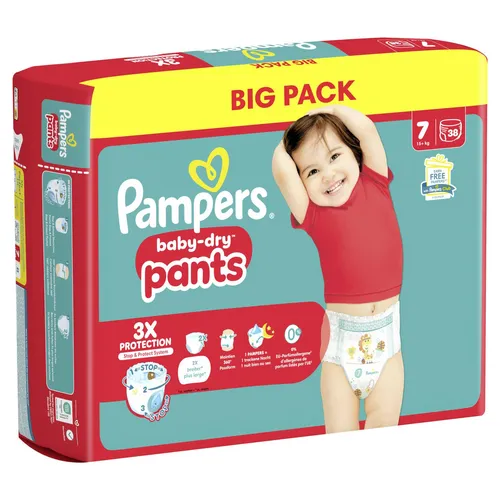 Pampers® Windeln baby-dry™ BIG PACK Größe Gr.7 (15+ kg)