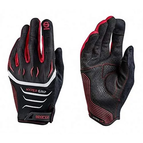 Sparco 002094NRRS09 Hyper Handschuhe Größe Schwarz/RE 9