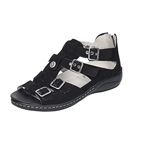 Waldläufer Hilena 582002 Damen Wanderschuhe Schwarz Gr. 39 - Hochwertige Wanderschuhe aus Echtleder, perfekt für lange Wanderungen und bietet optimalen Komfort und Halt.
