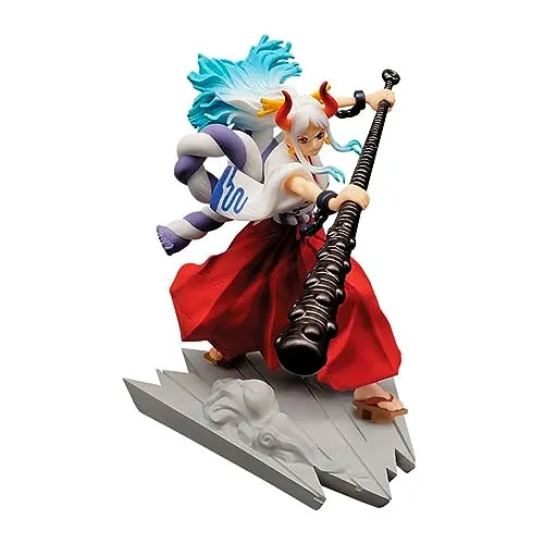 BANPRESTO Figur Statue One Piece Yamato Senkozekkei - 11cm Höhe, Mehrfarbig - Model Statuen, langlebig und aus hochwertigem Material für Sammler und Fans von One Piece