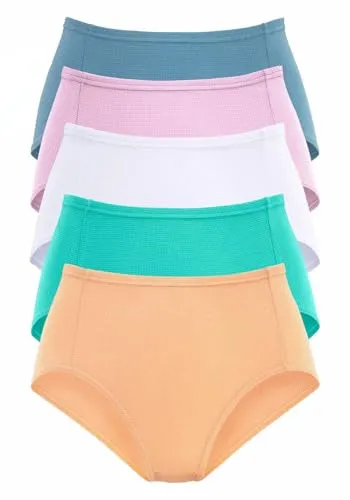 PETITE FLEUR Damen Taillenslip aus Pikee im Multipack von Petite Fleur