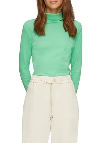 s.Oliver Elastisches Langarmshirt mit Rollkragen