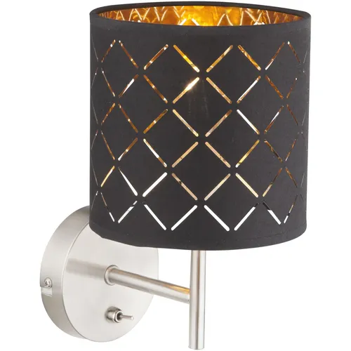 Produktbild Globo Wandleuchte Clarke, Schwarz & Gold