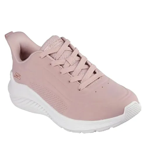Skechers Bobs Squad Wave Sneaker - Damen Sneaker in Rosa mit Memory Foam Innensohle für optimalen Komfort, ideal für Fitnessstudio und Alltag.