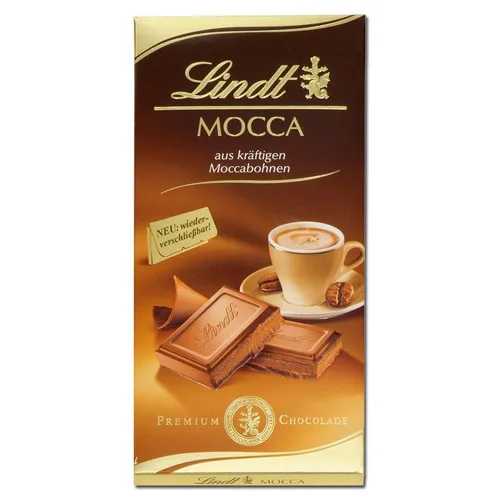 Lindt Mocca Schokolade 100g Tafel