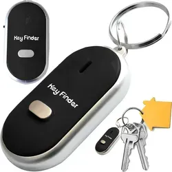 Retoo Schlüsselanhänger Schlüsselfinder Smart Key Tracker,Schlüsselanhänger Anti-Verlust Black (Set, Schlüssel-Suchmaschine, Verpackung in Folie), Elegant Design,Vier schöne Farben stehen zur Auswahl, Einfache Nutzung schwarz