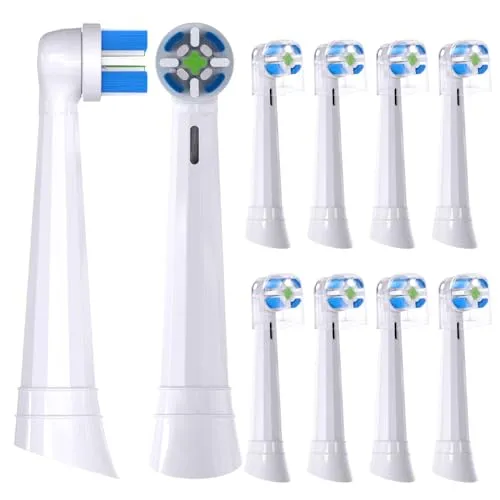 Zahnbürste Kompatibel mit Oral-B iO 3/4/5/6/7/8/9/10 Serie Ultimate Clean Elektrische Zahnbürste Ersatz Bürstenköpfe,10 Pack (White)