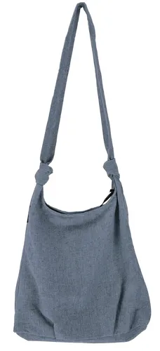 Boho Schultertasche, Schulterbeutel in grau von Guru-Shop