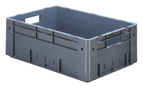 LA KA PE Transportkasten VTK 600 / 210-0 grau - Robuster Transportkasten in grau, ideal für den sicheren Transport von Werkzeugen und Materialien, perfekt für Handwerk und Industrie.