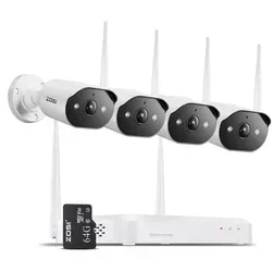 ZOSI 2K 3MP WiFi 6 Überwachungskamera Set Aussen