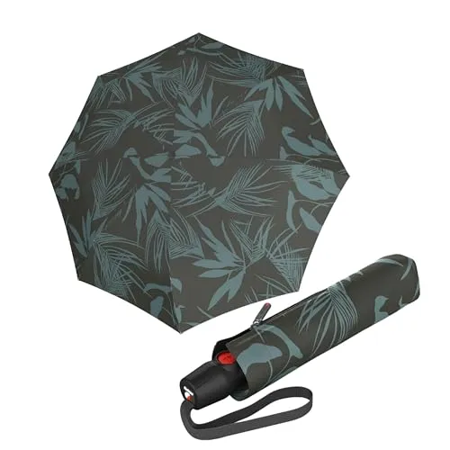 Knirps® Taschenregenschirm Medium Duomatic mit UV-Schutz in grün von Knirps