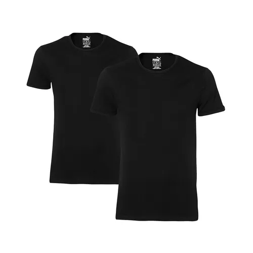 er Pack Puma / Schwarz / GRÖßE S / Crew T-Shirt Herren Unterhemd Rundhals 2