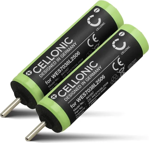 CELLONIC, Akku für Rasierer kompatibel mit Panasonic ER-GB80, WES7038L2506, ER-GB60 (1.2V, 2000mAh ) 2 Stück