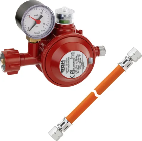 GOK LPG Propan Butan Gas Haushaltsregler 50mbar
