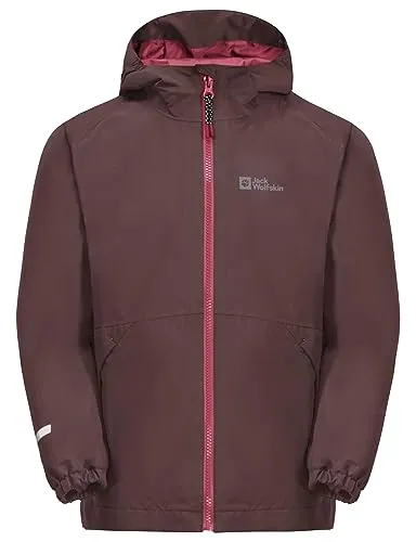 ICELAND 3IN1 JACKET K in lila von Jack Wolfskin