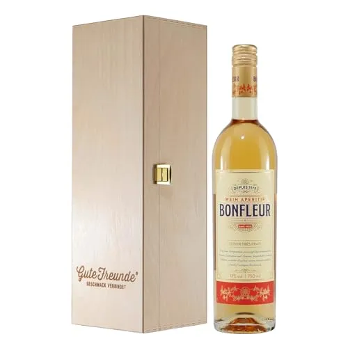 Bonfleur Wein Aperitif mit Geschenk-Holzkiste