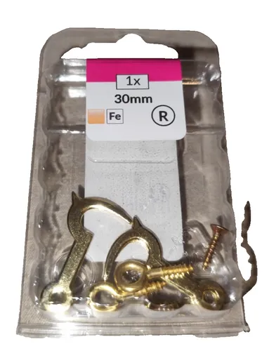 Kassettenhaken Schließer Kistenhaken Truhenhaken 30 mm 1 stück mit Ösen