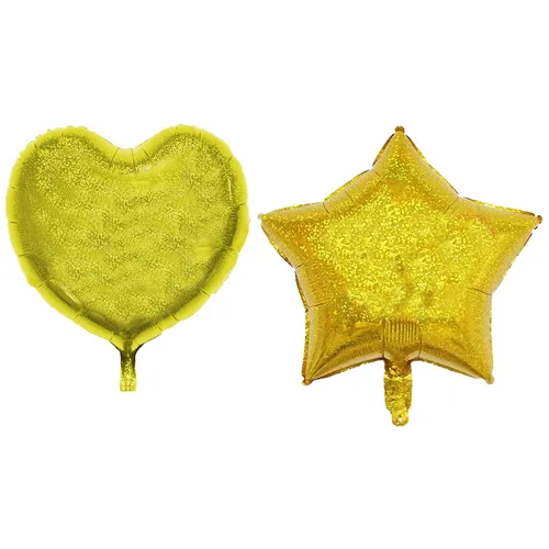 Folienballon Herz, Stern 45 cm Helium Luftballon Deko Ballon Geburtstag Party