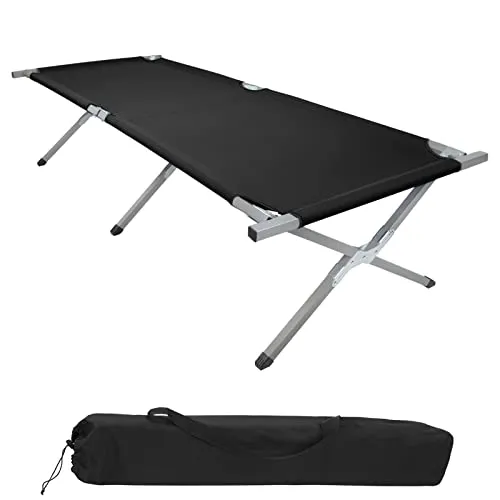 BB Sport Klappbett 190 x 64 cm - Stabil und Tragbar - Vielseitiges Klappbett für drinnen und draußen, ideal als Gästebett oder Gartenliege. Mit stabiler Stahlkonstruktion, 180 kg Belastbarkeit und praktischem Transportmaß für einfachen Einsatz.