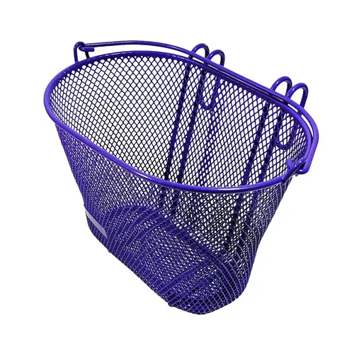 Kinder Fahrradkorb lila Lenkerkorb Metall vorne Korb Kinder Fahrrad 20x18x10cm