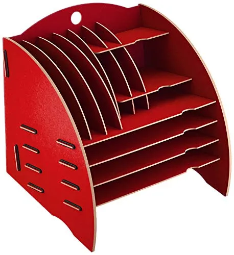 Big Organizer rot - Robuster Spielorganizer - Spiele-Organizer aus langlebigem MDF, kinderleicht aufzubauen dank Werkhaus-Stecksystem. Hergestellt aus Recyclingholz, mit hochwertigem Digitaldruck und UV-Schutzlack für optimale Langlebigkeit.