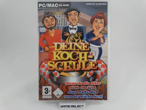 Deine Kochschule PC Mac Computer CD ROM - Genre: Strategie, Plattform: PC, erlebe das Kochen auf eine neue Art mit DEINE KOCH-SCHULE - ideal für Kochliebhaber!