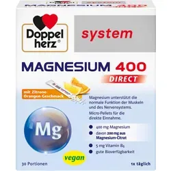 Doppelherz Magnesium 400 Direct system Pellets 30 St