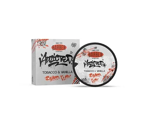 Barber Marmara Tocacco & Vanilla Bartwachs 50ml - Schnurrbart Wachs - Bart Wachs Bartwichse Schnurrbart -Bart Styling Wachs Bart Wax starker halt - Bartfestiger | Beard Wax