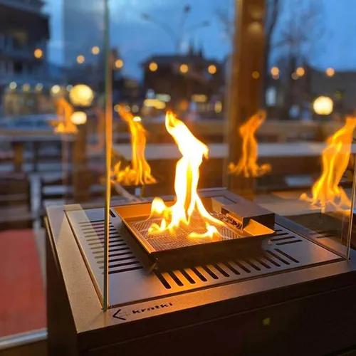 Terrassenheizer Patio Mini Glas weiß in weiß von Kratki