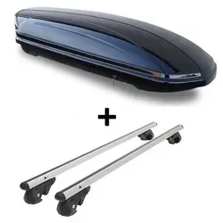 Skibox VDPMAA460L + Alu Relingträger VDP004XL für VW Sharan 96-09