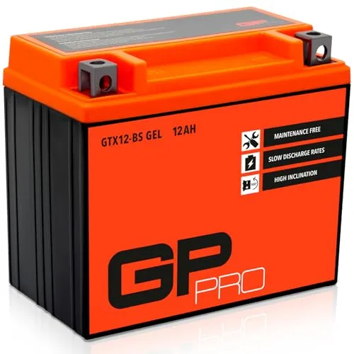 GP-PRO GTX12-BS 12V 12Ah Gel-Batterie – Wartungsfrei und Zuverlässig