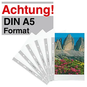 bene Prospekthüllen DIN A5 glasklar glatt 0,10 mm - 50 Stück, langlebiger Schutz für Dokumente mit dokumentenechter Qualität und ansprechendem Design