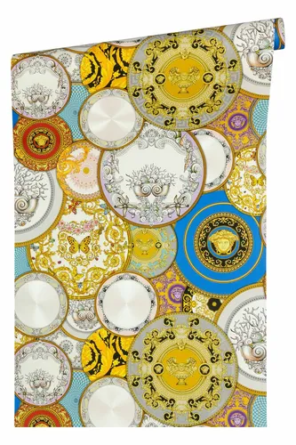 VERSACE WALLPAPER Les Etoiles de la Mer 2 - Luxuriöse Vliestapete - Tapeten - Vlies, 10,05 m x 0,70 m, scheuerbeständig und kinderleicht zu verarbeiten, ideal für stilvolle Wohnräume. Hergestellt in Deutschland und FSC-zertifiziert.