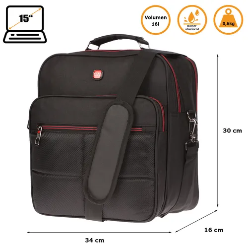Arbeitstasche Umhängetasche Messenger Flugbegleiter Tasche Herren RFID Schutz