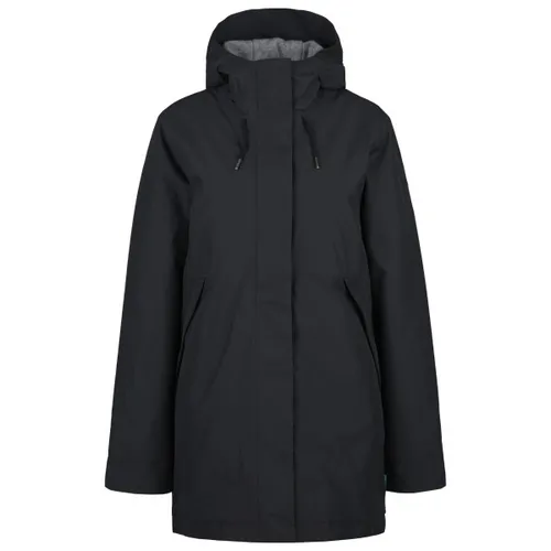 Vaude Wo Coreway Parka Damen Schwarz Größe 44 - Funktionsjacke mit umweltfreundlicher Eco Finish-Beschichtung für Wasserabweisung und verstellbarer Kapuze für individuellen Tragekomfort – perfekt für kalte Tage in der Stadt oder Natur.