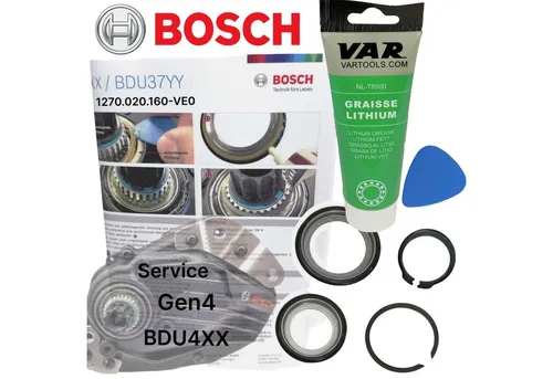 Bosch Ebike Motor Lagerschutzring Service Wartungs Kit - Elektrofahrradteile für Bosch Motoren, sorgt für optimale Leistung und Langlebigkeit mit Lager- und Sicherungsringen sowie hochwertigem Fett.