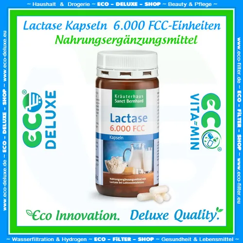 Lactase Kapseln 6.000 FCC-Einheiten 💯 bei Laktoseintoleranz 💰HOT % SALE🛒