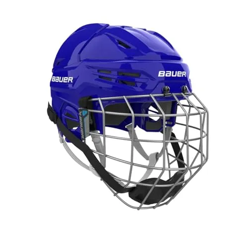 Bauer Re-Akt 55 Eishockey Helm Combo Senior (Blau, Klein) von Bauer