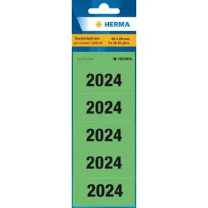 Herma Jahreszahlen 1684, Aufkleber, 60 x 26mm, 100 Etiketten, Jahr 2024