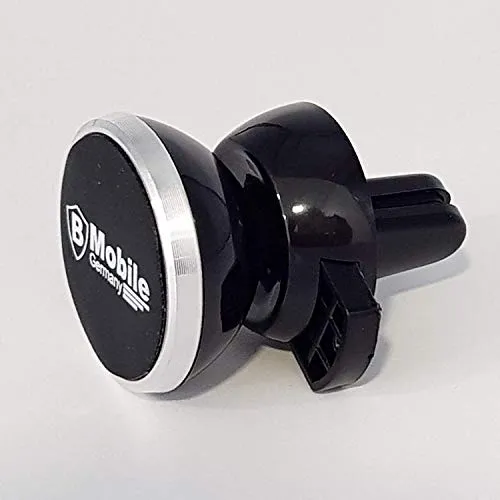 Handyhalterung Auto Magnet Lüftung, Top Qualität von B Mobile Germany, universell für alle Fahrzeuge mit Lüftungslamellen, geeignet für alle Handymodelle wie Apple iPhone, Samsung Galaxy, Xiaomi