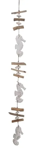 GURU SHOP Mobile aus Holz - Seepferdchen, 80x8x2 cm