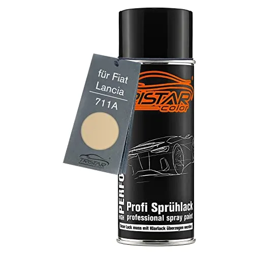 TRISTARcolor Autolack Spraydose für Fiat/Lancia 711A Beige Meteora Basislack Sprühdose 400ml