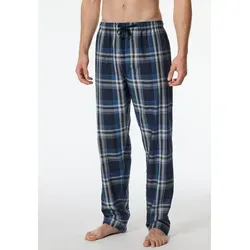 Schiesser Herren Lange Schlafhose aus Bio-Baumwolle-Mix - Schlafanzughose für Herren, mit seitlichen Taschen und einem komfortablen Bund mit Knopf und Bindeband für optimalen Tragekomfort.