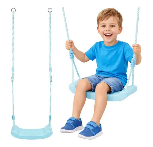 KRUZZEL Schaukelsitz für Kinder – Wetterfeste Gartenschaukel in Blau