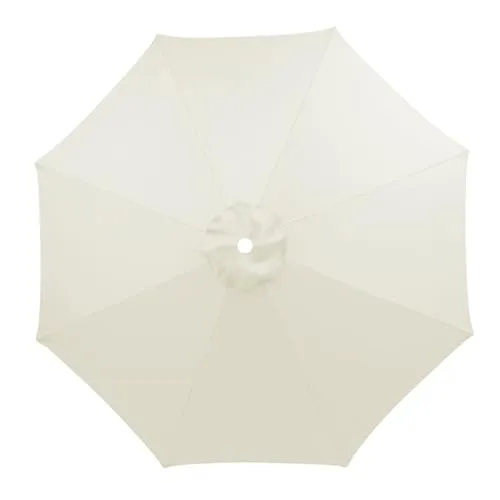 DSQSasahip Sonnenschirm Ersatzbezug,3 m/8 Rippen Ersatzschirm,Sonnenschirm Überdachung für Garten, Terrasse, Hof, Strand, Pool, Markttisch (nur Baldachin)(Beige)